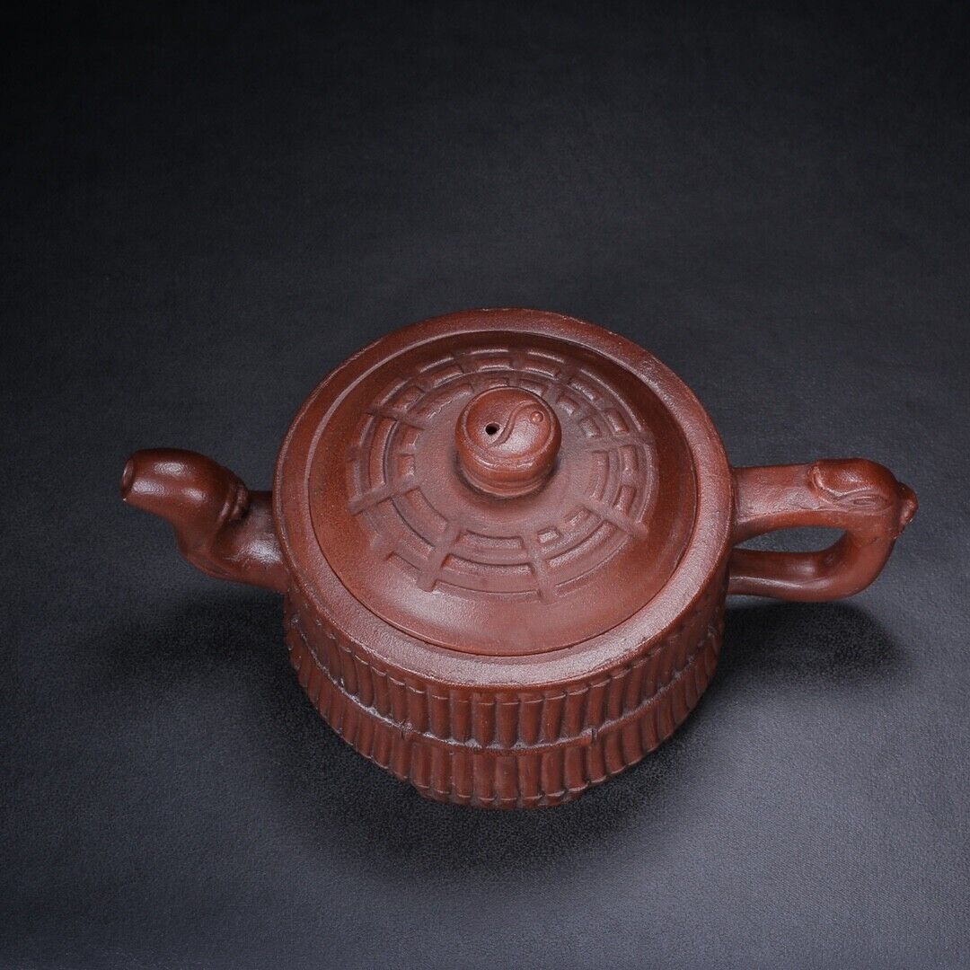 Chinese Yixing Zisha Clay Handmade Exquisite Teapot （龙头八卦一捆竹 底款：时大彬）