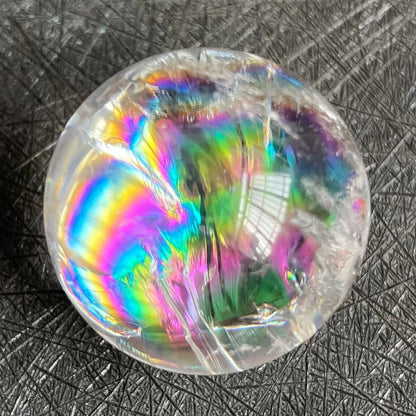 Quartz Crystal Balls Natural Stone Clear Rainbow Sphere Feng Shui Decors 25-30mm