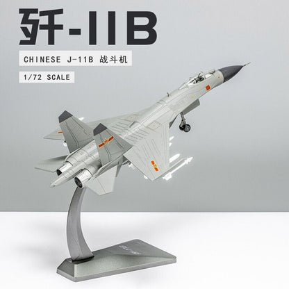1:72 32CM China J-11B Fighter Airplane Diecast Military Aircraft Plane Model