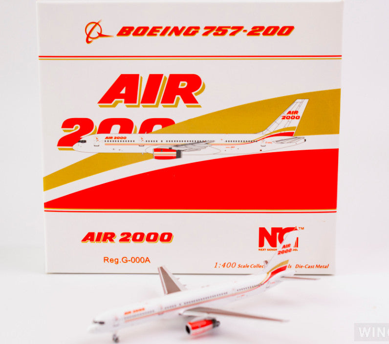 1:400 NG Model AIR 2000 BOEING 757-200 Passenger Airplane Diecast Aircraft Model