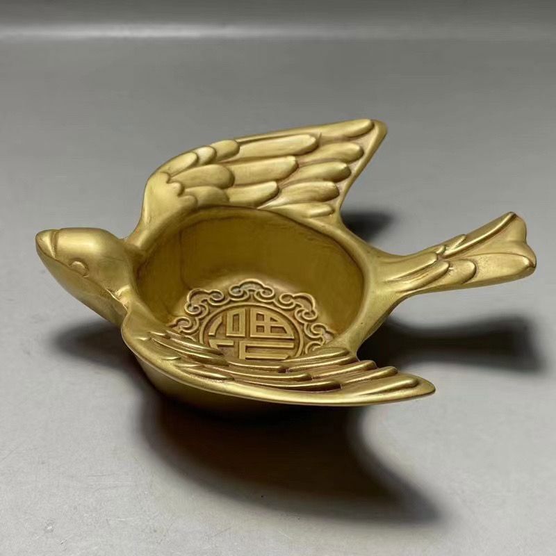 New Bronze Ware Brass Flying Swallow Candlestick Copper Cups Ornaments