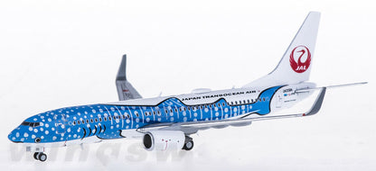 1:400 JC Wings JAL JAPAN TRANSOCEAN AIR B737-800 Passenger Plane Diecast Model