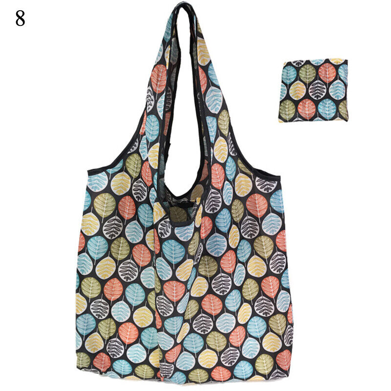 New Reusable Foldable Ladies Shopping Bag Eco Tote Handbag Fold Away Bag