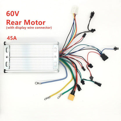 60v / 72v 45a Controller For Dual Motor 3200-7000w Scooter Display Accelerator