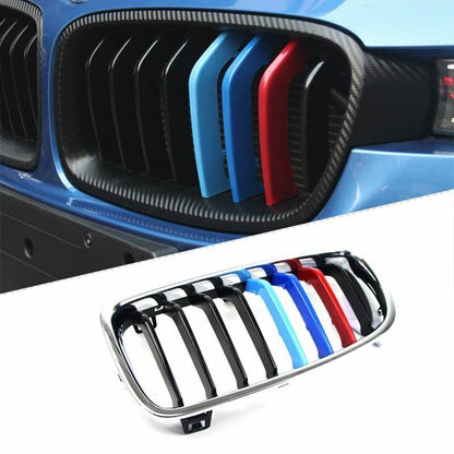 Front Grill Decorative Trim Covers For BMW F10 F30 BMW 3 5 Series M Performance