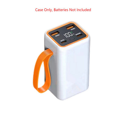 4 Slots 21700 Battery Power Shell Charger Box LCD Display Power Bank DIY Case s