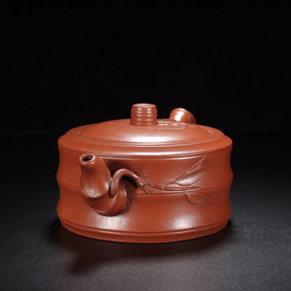 Chinese Yixing Zisha Clay Handmade Exquisite Teapot （竹韵 底款：周桂珍）