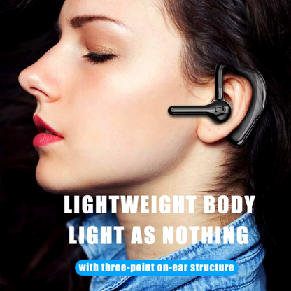 Bluetooth 5.2 Earpiece Wireless Headset Driving Trucker Earbuds Noise Cancelling
