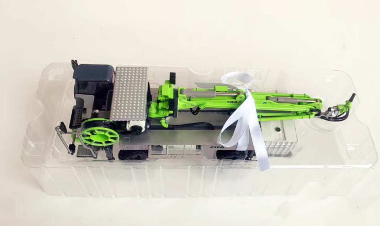 1:50 27CM ZOOMLION CSS-3 Concrete Spraying Manipulator Machine Diecast Model