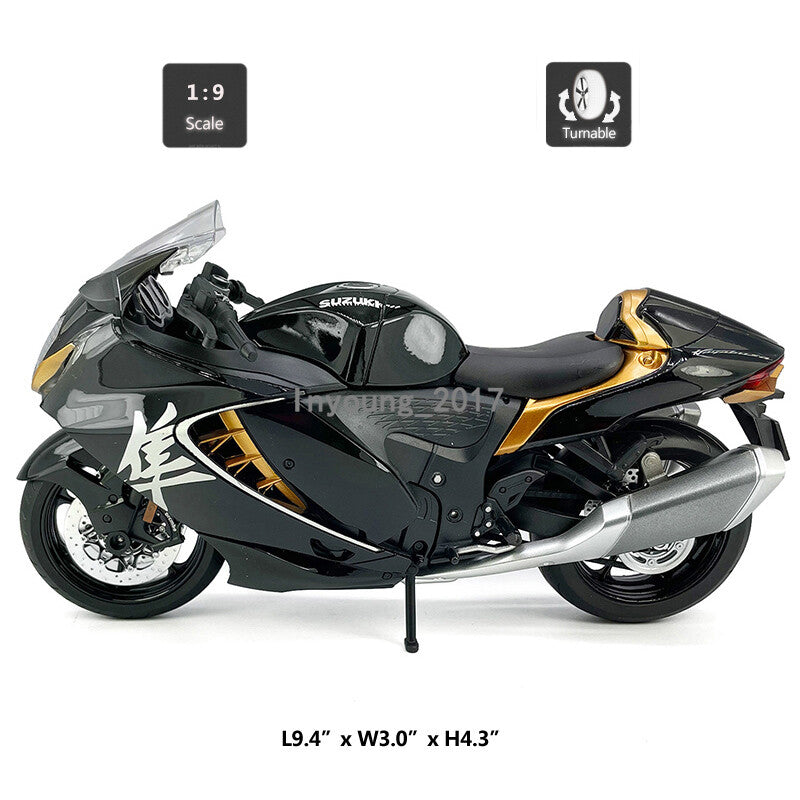 1/9 Suzuki Hayabusa Motorcycle Model Diecast Toy Vehicle Boys Toys Kids Gifts