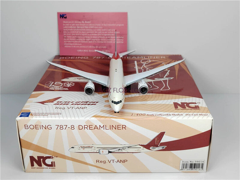 NG Models AIR INDIA for Boeing B787-8 DREAMLINER VT-ANP 1:400 Aircraft Pre-built