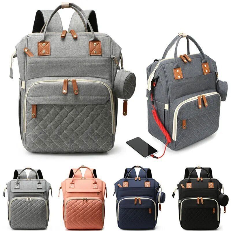 USB Mummy Bag Baby Care Mom Backpack Mummy Maternity Bag Baby Pregnant Bag