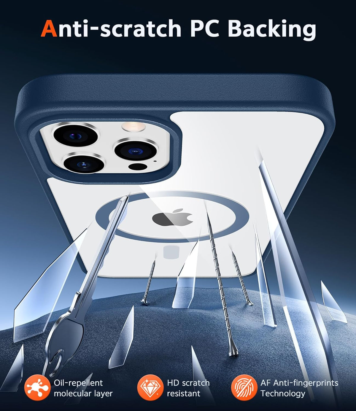 for Iphone 12 Pro-Max Case: Clear Magnetic Phone Cases Compatible with Magsafe S