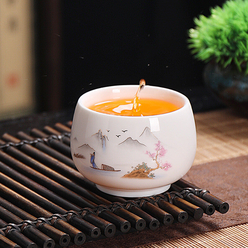 4pcs/lot 120ml Tea Cup Zen Style Chinese Mater Cups Full Handmade Puer Tea Cups