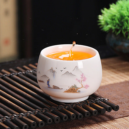 4pcs/lot 120ml Tea Cup Zen Style Chinese Mater Cups Full Handmade Puer Tea Cups
