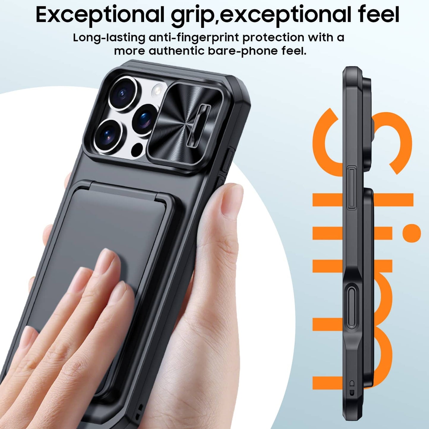 For iPhone 17 16 15 Pro Max Case Wallet+Lanyard Wrist Strap Built-in Card Holder