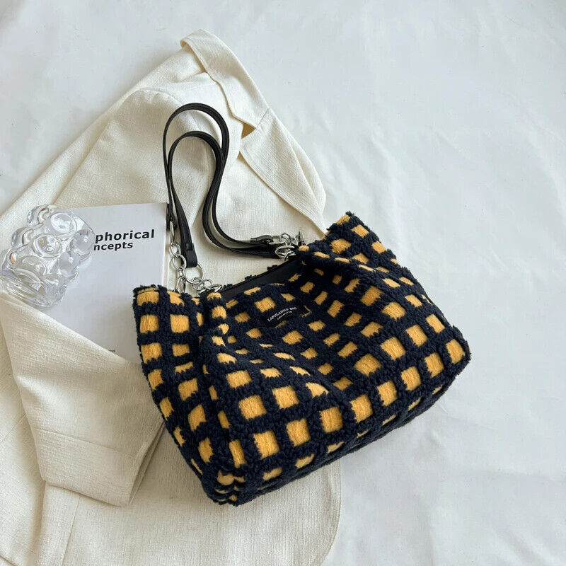 Shoulder Side Bag Women Big Zipper Cloth Hand Tote Bags Handbags Purse