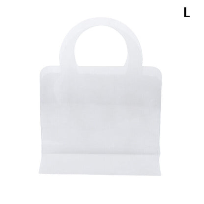 1Pc Transparent PET Fresh Flower Bouquet Handbag Flowers Wrapping Handbag