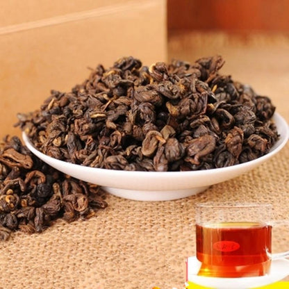 500g Natural Red Biluo Black Tea In Bulk Yunnan Fengqing Dianhong Fresh Tea