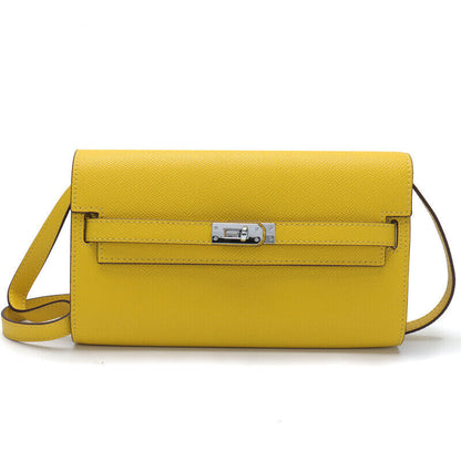 Mini Real Leather Flap Envelope Clutch Phone Wallet Shoulder Bag Purse Crossbody