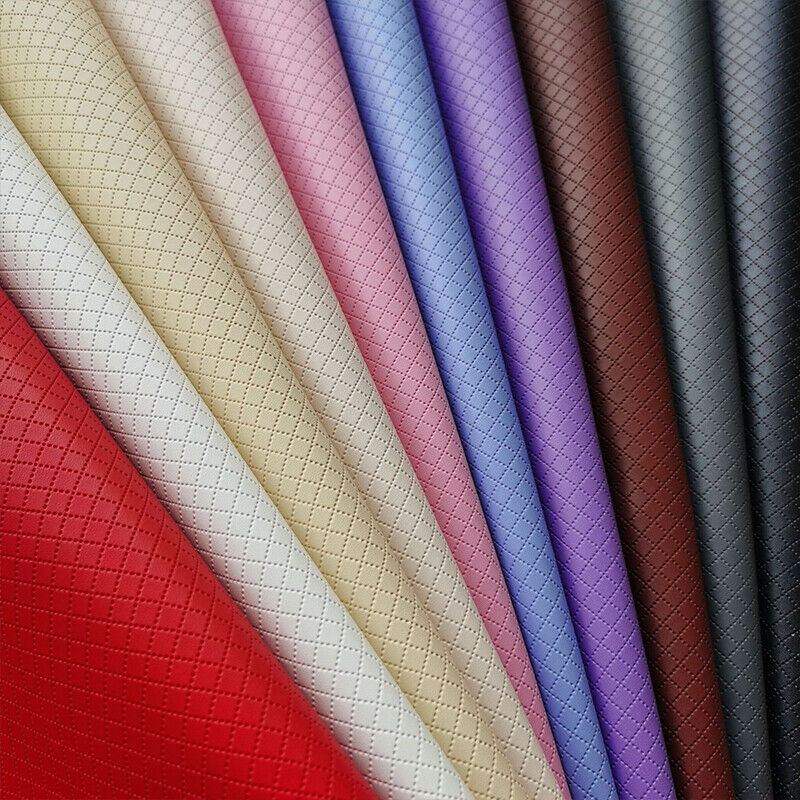 Diamond Fabric Quilted Car Bag Upholstery PU Leather Craft Headboard Sewing DIY