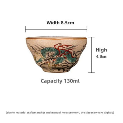 Chinese Zodiac Porcelain Teaware Tea Ceremony Teacup Kungfu Tea-tasting Cup
