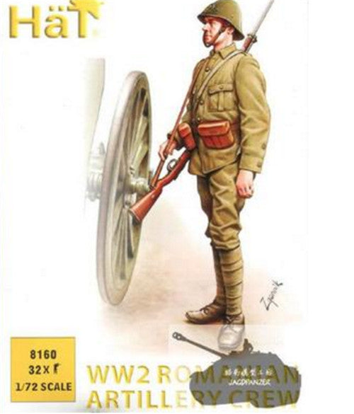WWII ROMANIA ARTILLERY CREW 1/72 Soldiers Figures Model Kit HAT