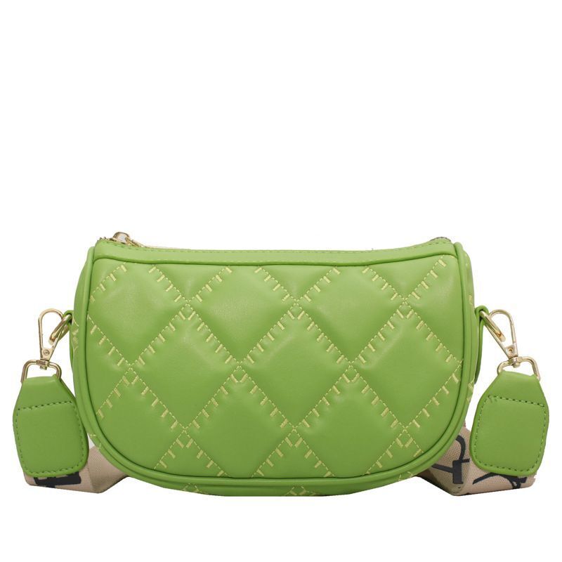 Shoulder Bags Handbag Wide Shoulder Strap Crossbody Bag Versatile Zipper Handbag