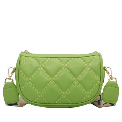 Shoulder Bags Handbag Wide Shoulder Strap Crossbody Bag Versatile Zipper Handbag