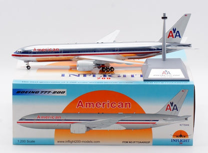 1:200 32CM InFlight American BOEING 777-200 Passenger Airplane Diecast Model
