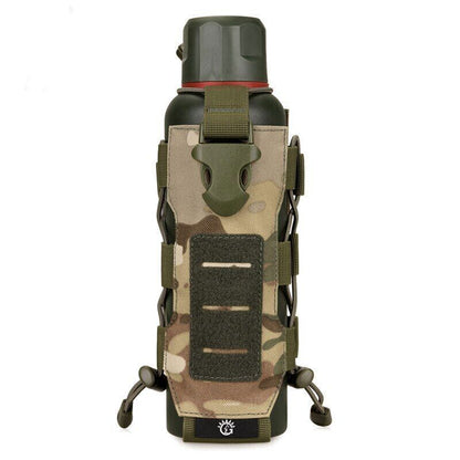 Tactical Nylon Water Bottle Pouch Canteen Cover Holster Hiking Kettle Bag