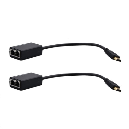 30M 98ft HDMI Extender Balun Using Cat5e/CAT6 Cable 1080p Sender/Rreceiver