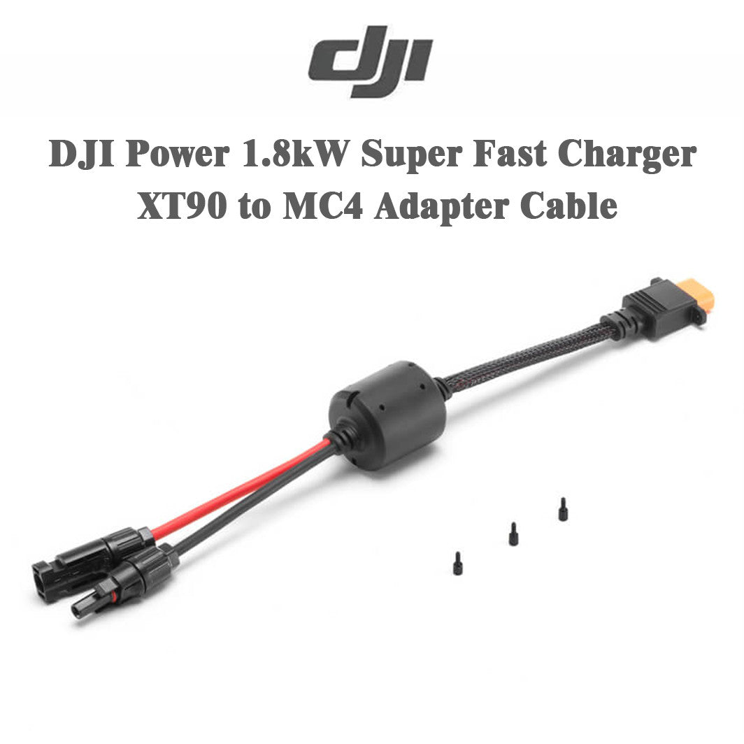 DJI Power 1.8kW XT90 to MC4 Adapter Cable for Solar/Car Charger