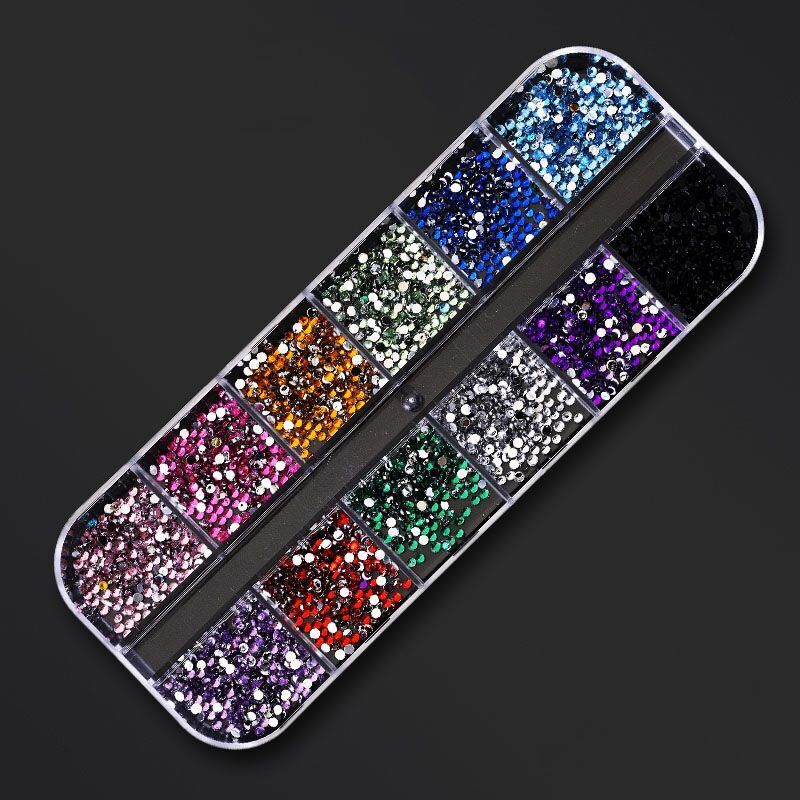 Nail Art Decor 12Design Box 3D Irregular Abalone Seashell Fragment Flakes Charms