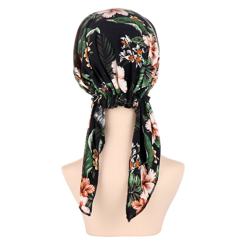 Women Print Chemo Cap Hair Loss Turban Hat Head Scarf Wrap Hijab Muslim Headwear
