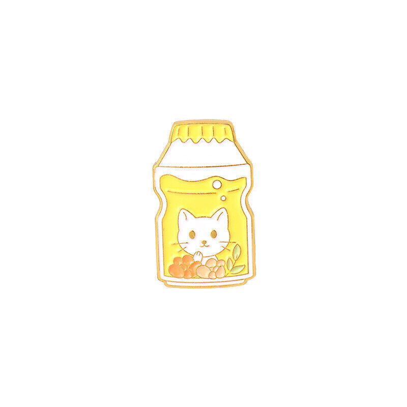Pin Brooches Backpack Badges Meow Cat Hard enamel lapel Hat Gift Bag Goth Jeans
