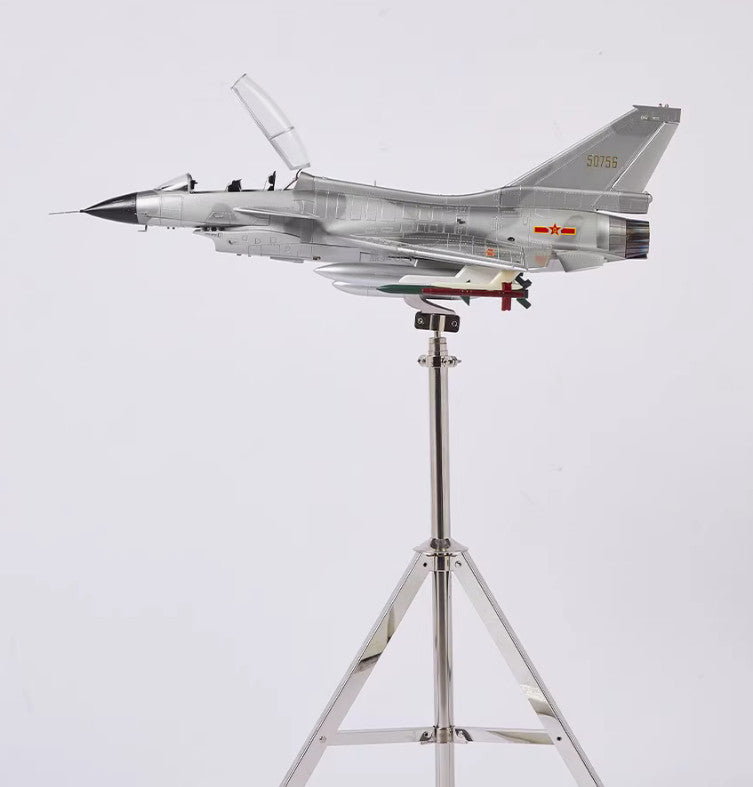 1:22 75CM China J-10 Fighter Airplane Plane Diecast Military Aircraft Model