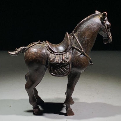 Chinese copper horse table Ornament Statue Tea Pet home decoration fortune lucky
