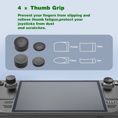 DIY Game Joystick Protective Film Sticker Type-C Adapter Kit for Steam Deck