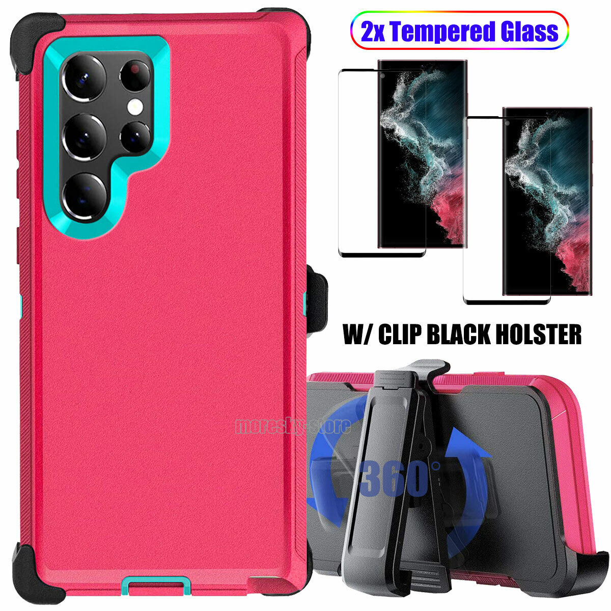For Samsung Galaxy S22 Ultra Plus 5G Case Shockproof Clip Holster Phone Cover