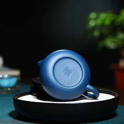 True Yixing Zisha Tianqing Clay Tea Pot With Ball Shaped Infuser Holes Marked
