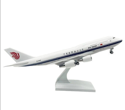 30CM AIR CHINA BOEING 747-400 Passenger Plane Landing Gear Resin Aircraft Model