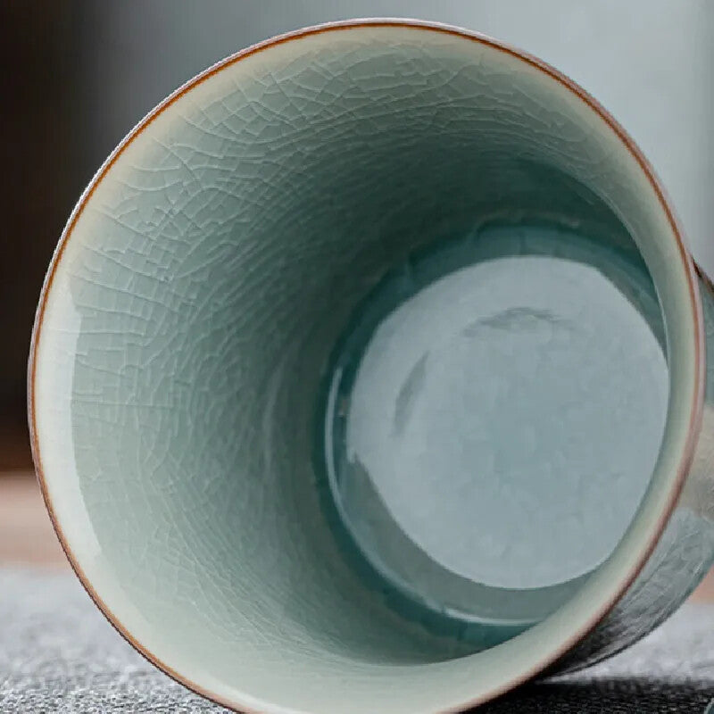 Hand-painted Loquat Cover Bowl Ceramic Tea Bowl Hand-painted Kung Fu Tea Set