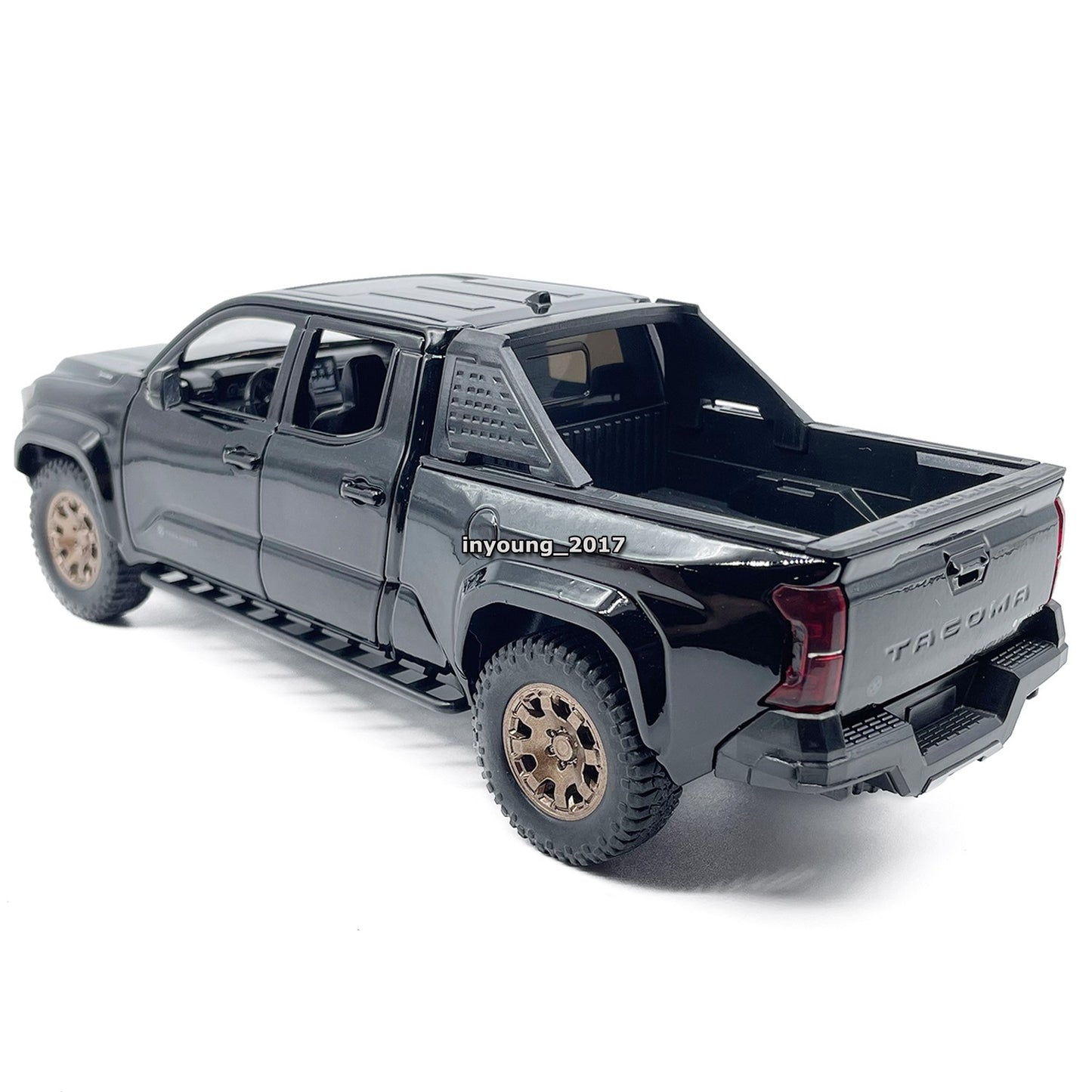 1/24 Tacoma Pickup Truck Model Car Diecast Toy Vehicle Toys for Boys Kids Black