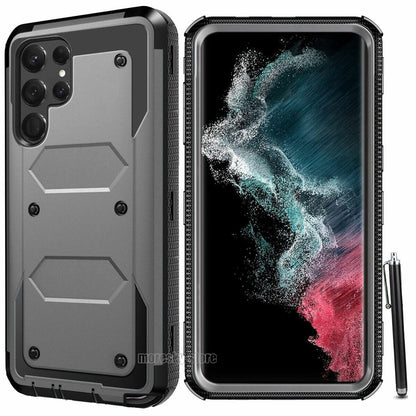 For Samsung Galaxy S22 Plus Ultra 5G Rugged Rubber Hard Shockproof Case Cover