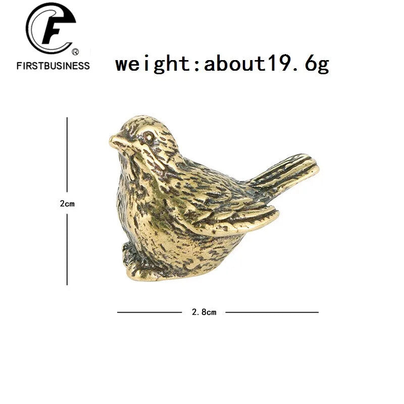 Bronze Statue Tea Pet Table Home Decoration Retro Craft Handmade Gift Collection