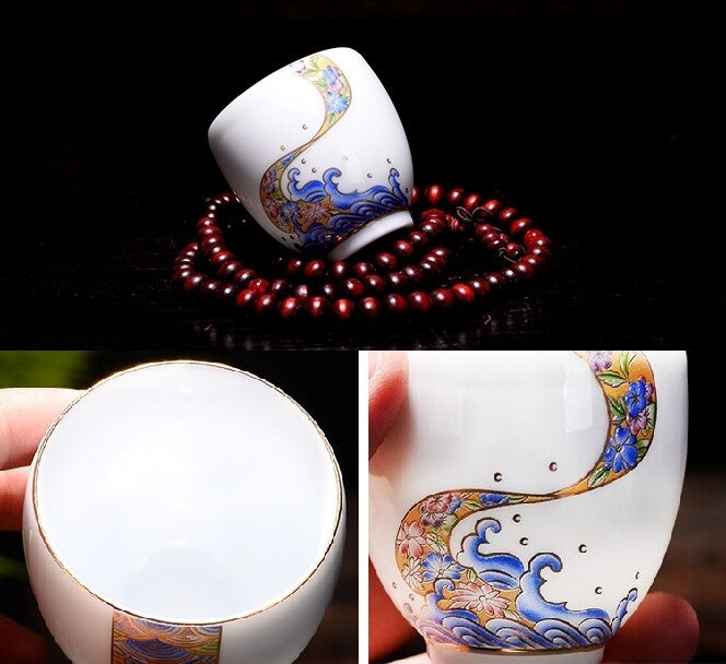 Dingyao Kiln Porcelain Tea Cup 70ml Master Cup Of Tea Chinese Kungfu Tea Cup New