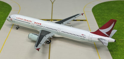 1:400 JC Wings CATHAY DRAGON AIRBUS A321 Passenger Airplane Diecast Plane Model