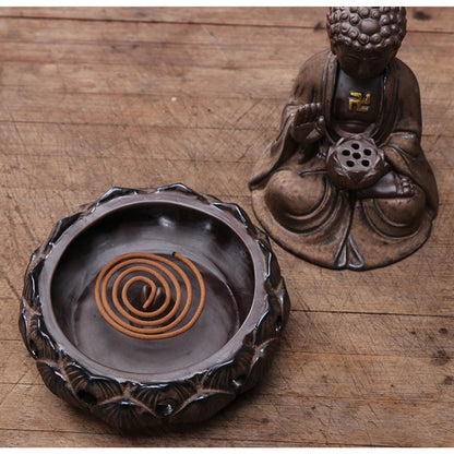 Buddha Tea Pet Incense Burner 12cm Kung Fu Tea Set Accessories Tea Ceremony