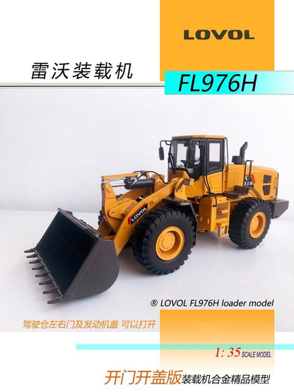 1:35 LOVOL FL976H LOADER Construction Equipment Machine Diecast Model Collection